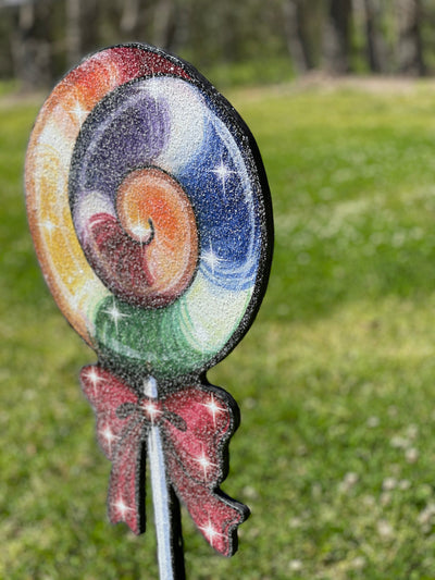 Gingerbread Lolly Pop Christmas Yard Decoration