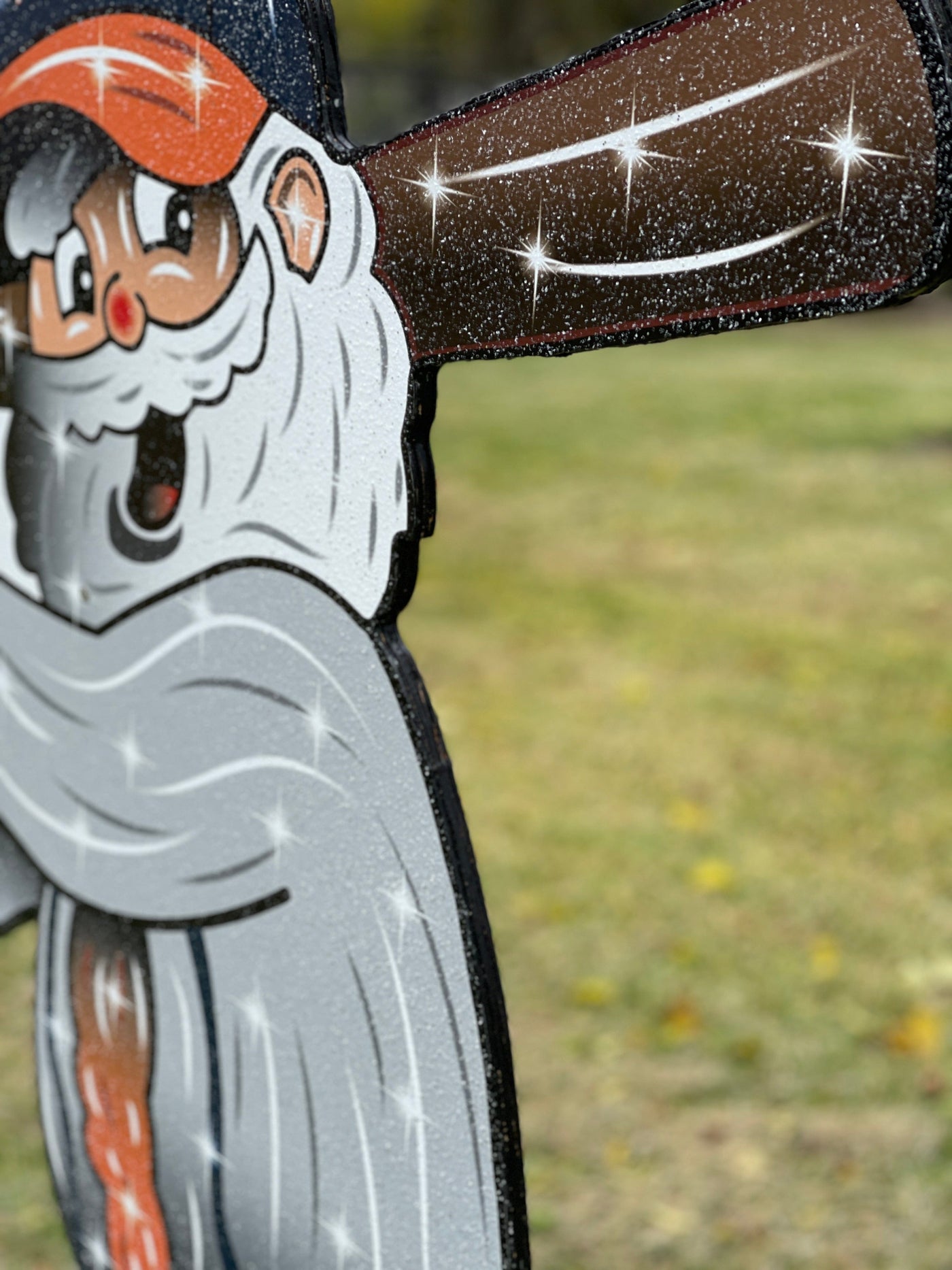 Christmas Astros Baseball Santa yard sign