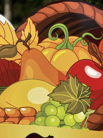 Outdoor cornucopia Thanksgiving Yard Art