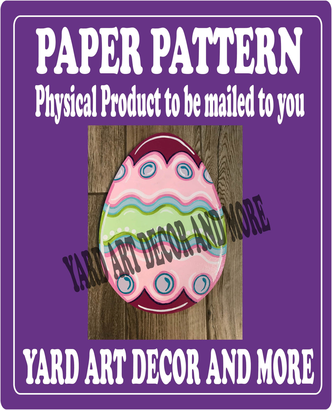 EASTER EGG YARD ART PAPER PATTERN