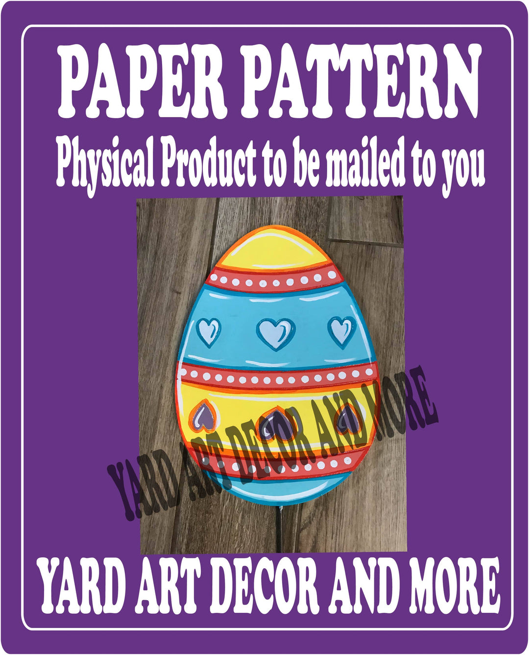 Easter Egg Paper Pattern