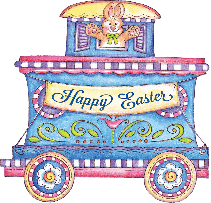 Happy Easter 3 Piece Train Outdoor Decoration