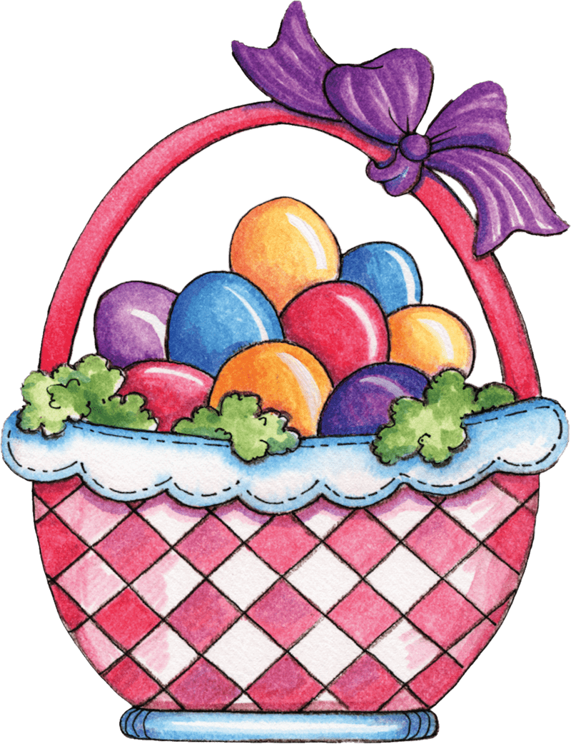 Happy Easter Pink Basket Outdoor Decoration