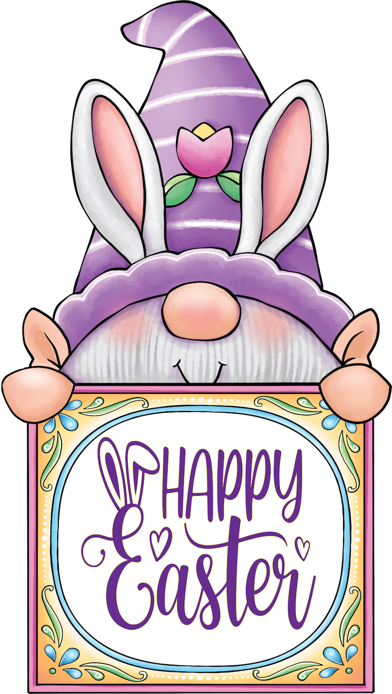 Gnome Happy Easter Sign