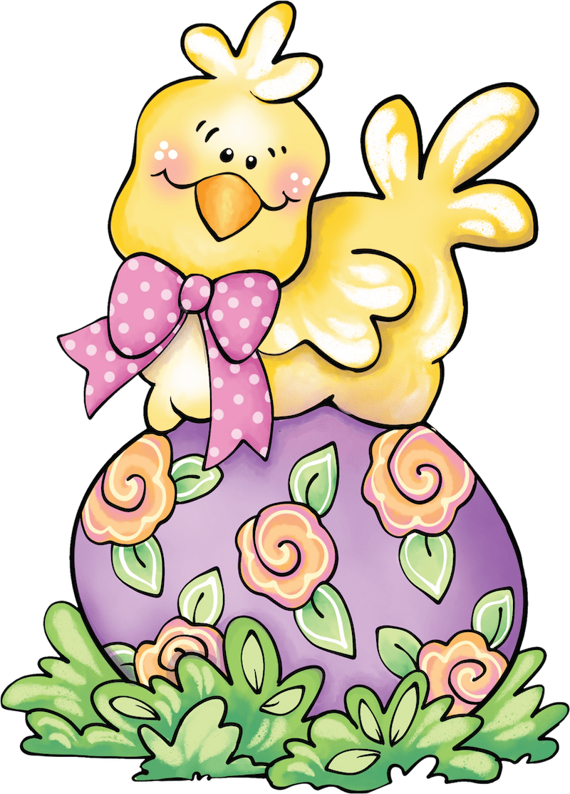 Easter Chick on Egg Yard Sign Decoration