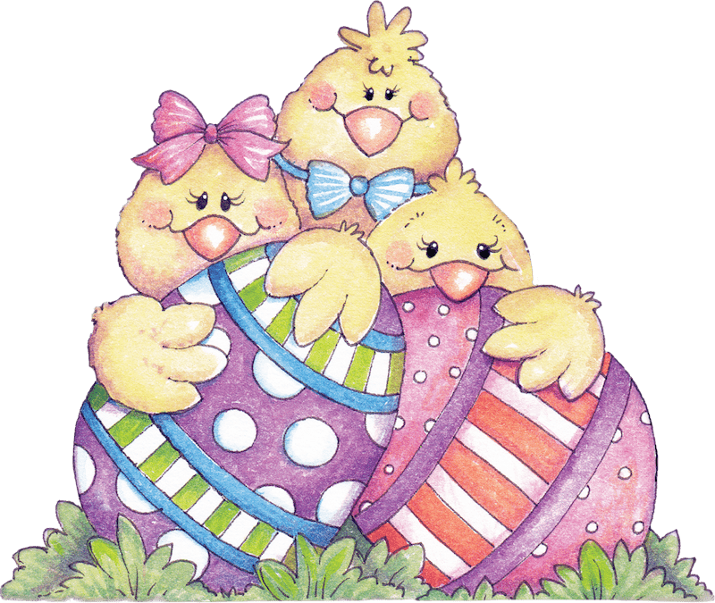 Three Easter Chicks with Two Eggs Sign Outdoor Decoration