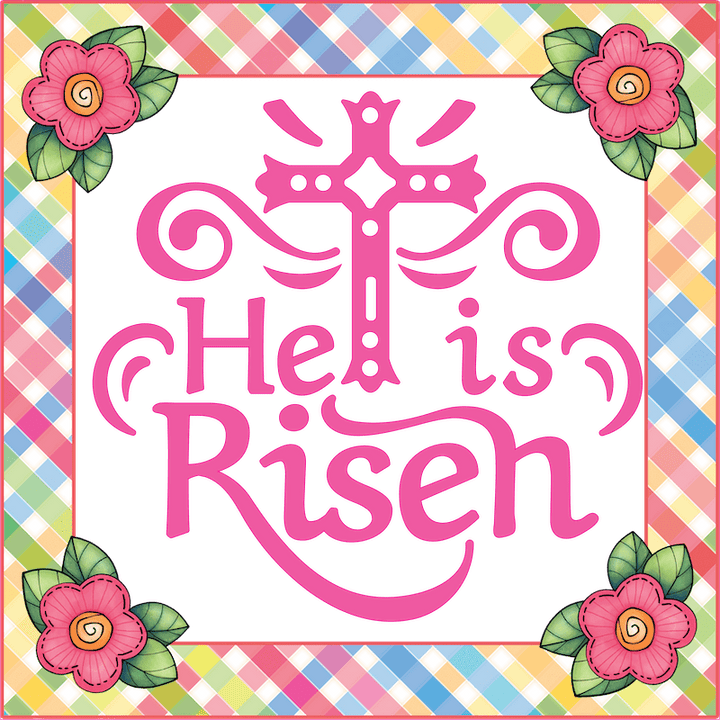 He Is Risen Easter yard sign outdoor decoration