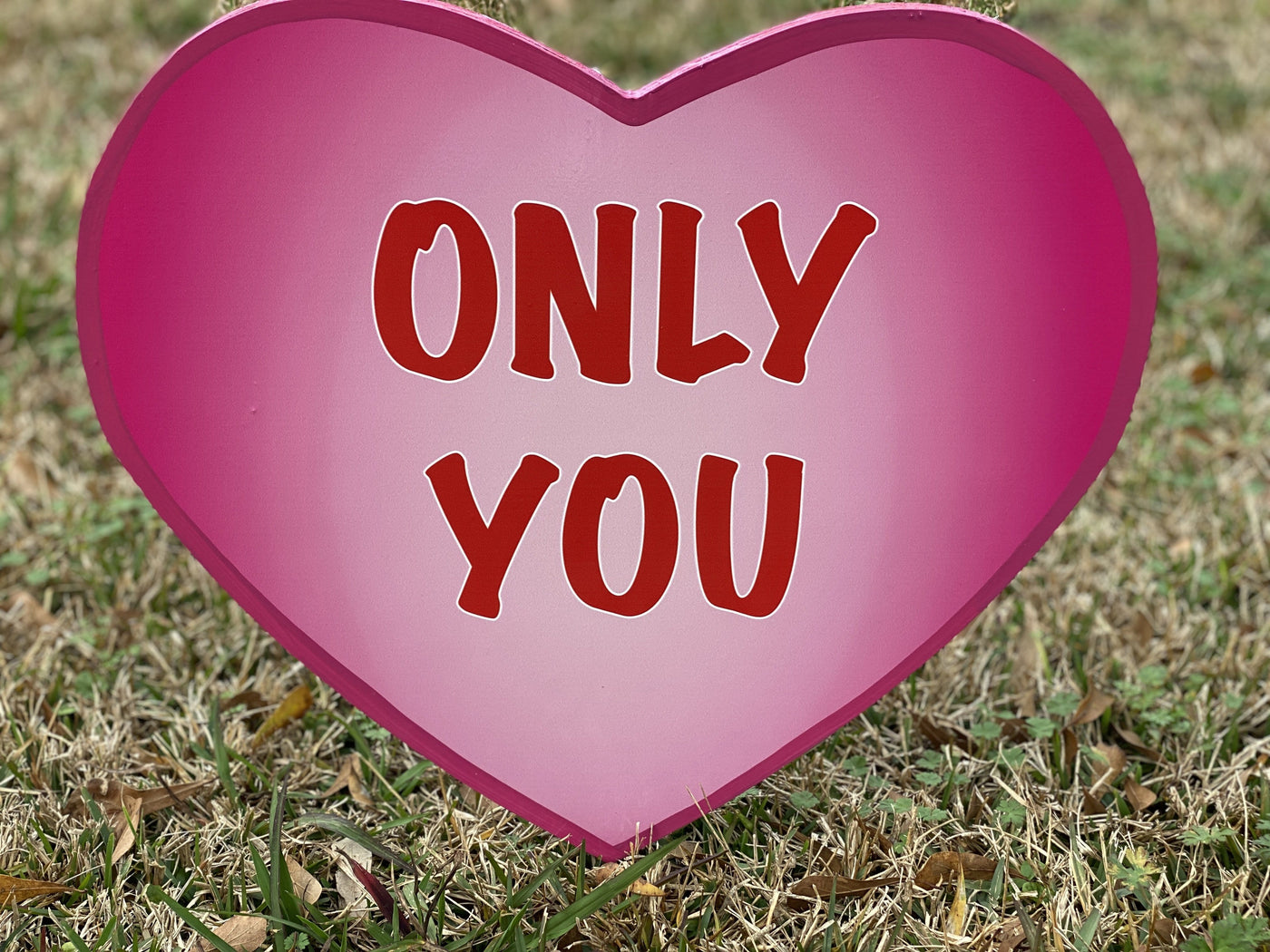 Valentines Day Yard Art