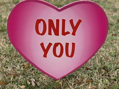 Valentines Day Yard Art