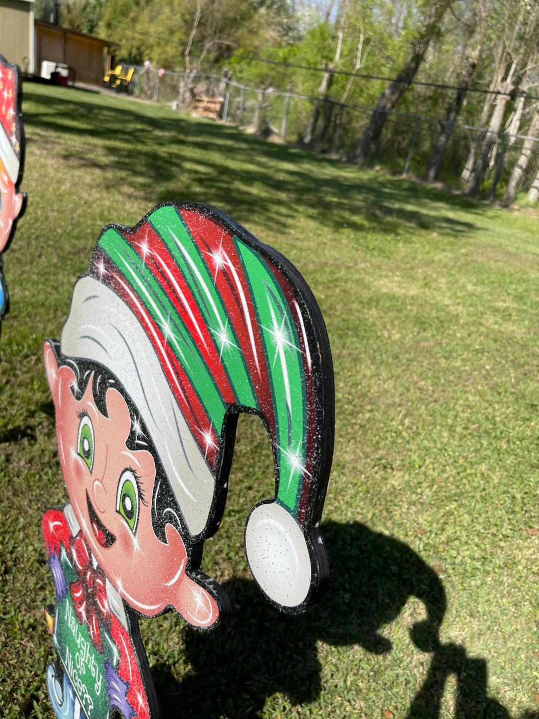 Christmas Elf Yard Art Decoration