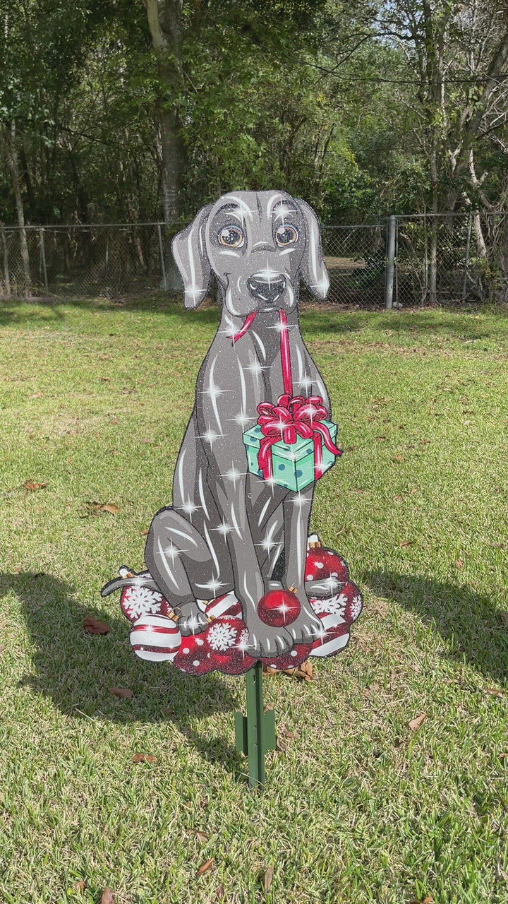 Christmas Dog Outdoor Decoration