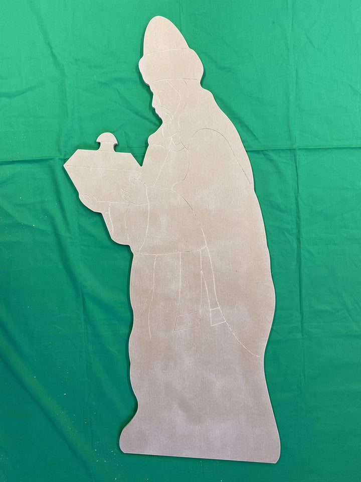 Christmas Nativity Yard Art Wisemen #3 Standing Faces Left Blank DIY