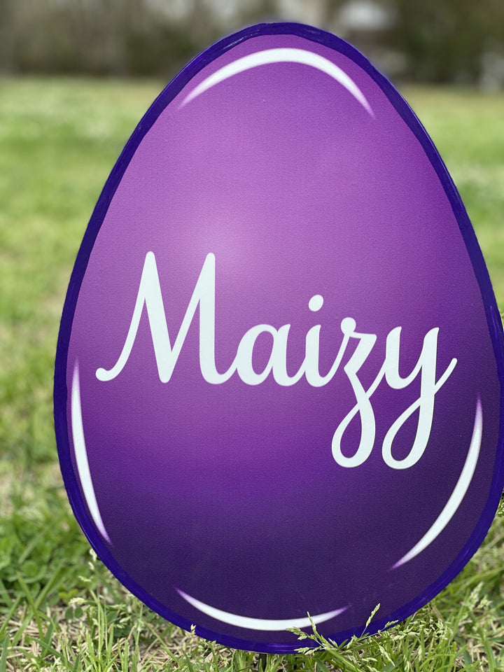 Easter Yard Art-Easter Eggs Solid Colors Personalized