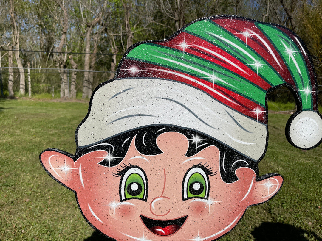 Christmas Elf Yard Art Decoration