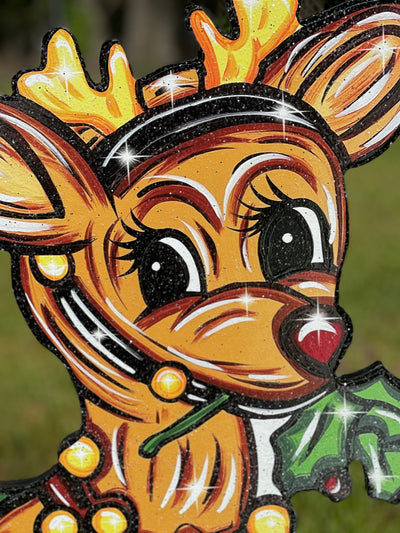 Christmas Reindeer Yard Decor