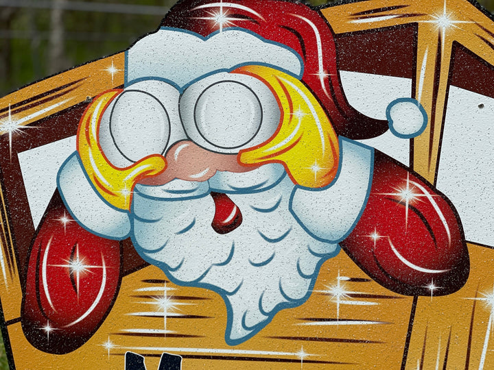 Deer Blind Christmas Santa Yard Art Decoration