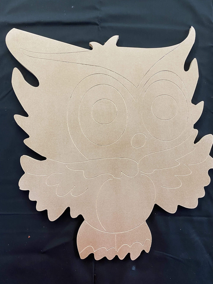 Cute Owl Yard Art blank to be painted by you