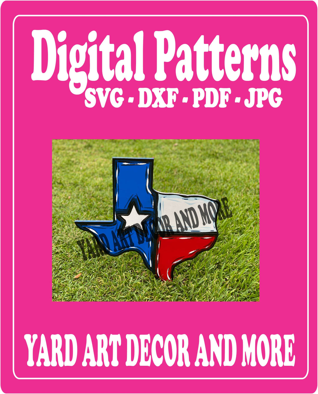 State of Texas yard art digital file