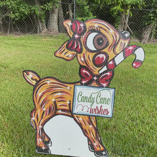 Christmas Reindeer Yard Decor