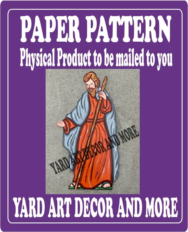 Christmas Nativity Joseph Yard Art Paper Pattern