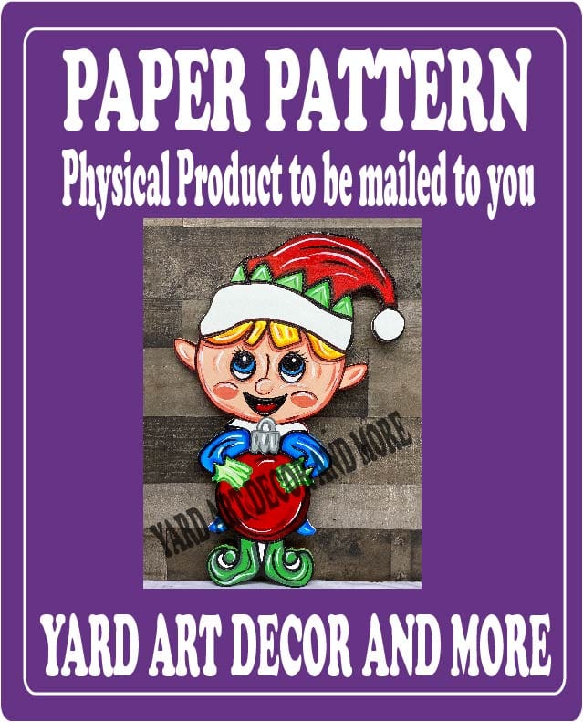 Christmas Boy Elf with Bulb Paper Pattern