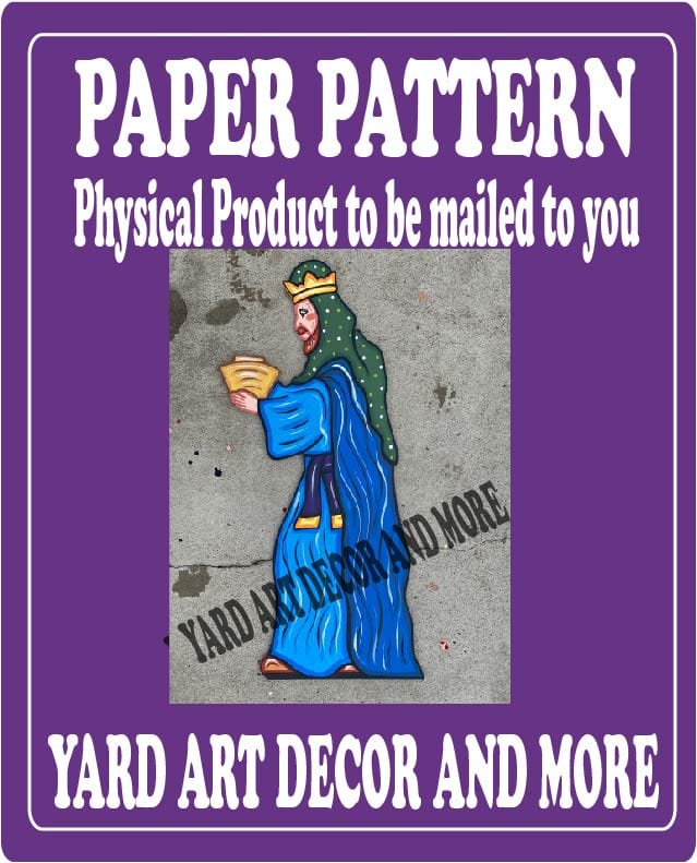 Christmas Nativity Standing Wiseman #2 Yard Art Paper Pattern