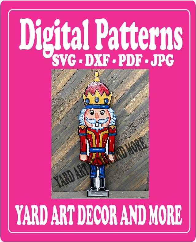 Christmas Nutcracker Yard Art Digital Pattern