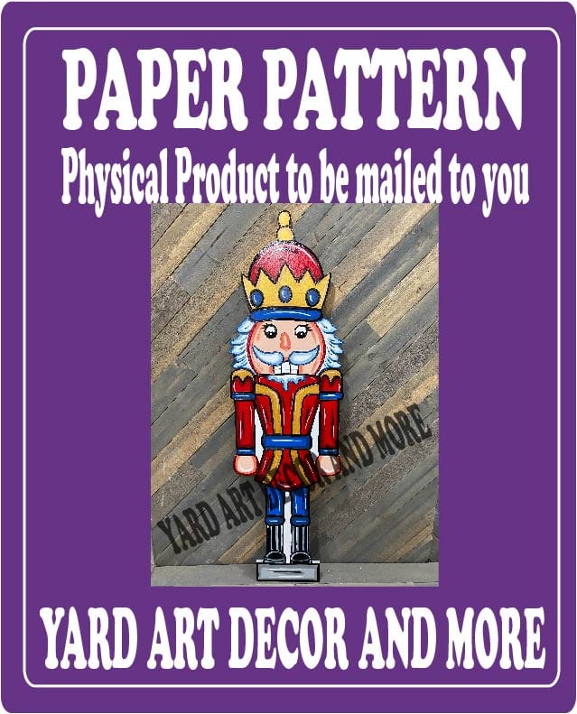 Christmas Nutcracker Yard Art Paper Pattern