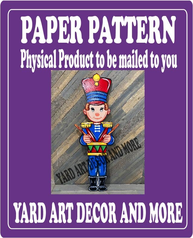 Christmas Drummer Boy Yard Art Paper Pattern