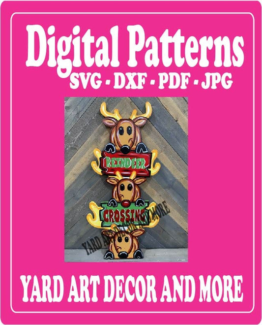 Christmas Tradition North Pole Totem Pole Yard Art Digital Template