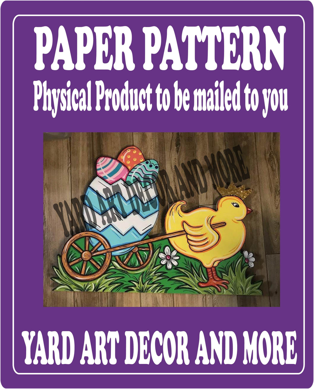 Chicken Pulls Wagon Paper Pattern