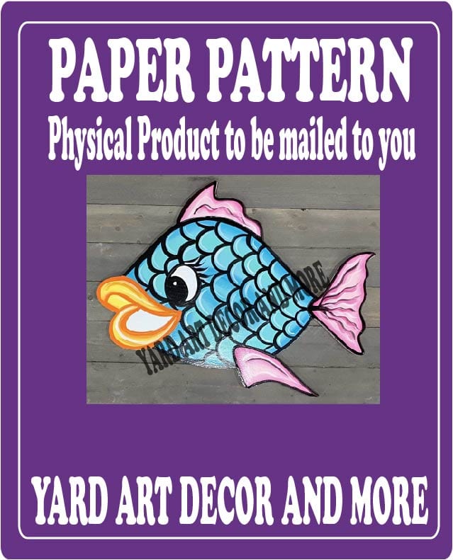 Spring Summer Fish Yard Art Paper Pattern