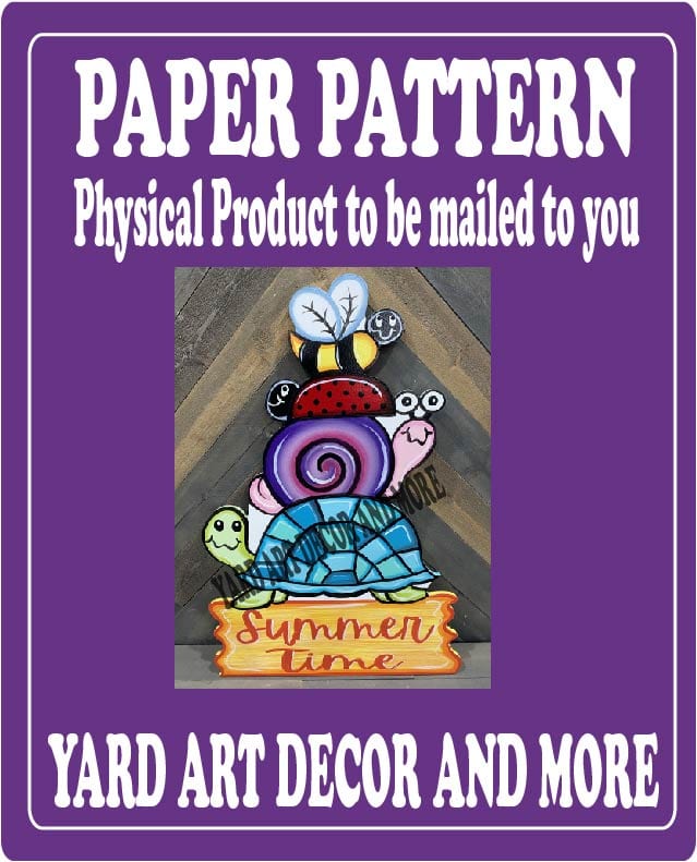 Spring Summer Totem Pole Yard Art Paper Pattern