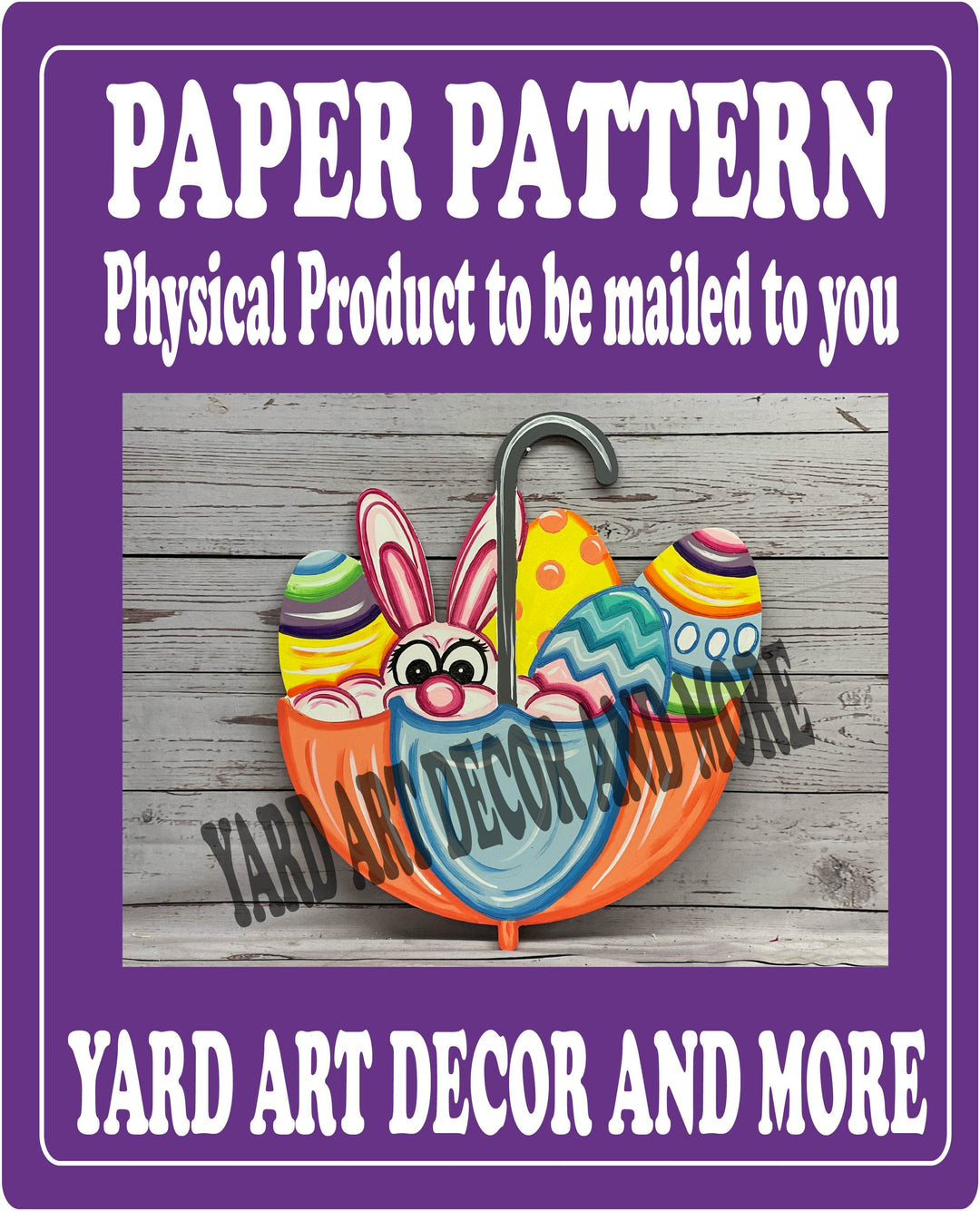 Paper Pattern for Easter yard Art