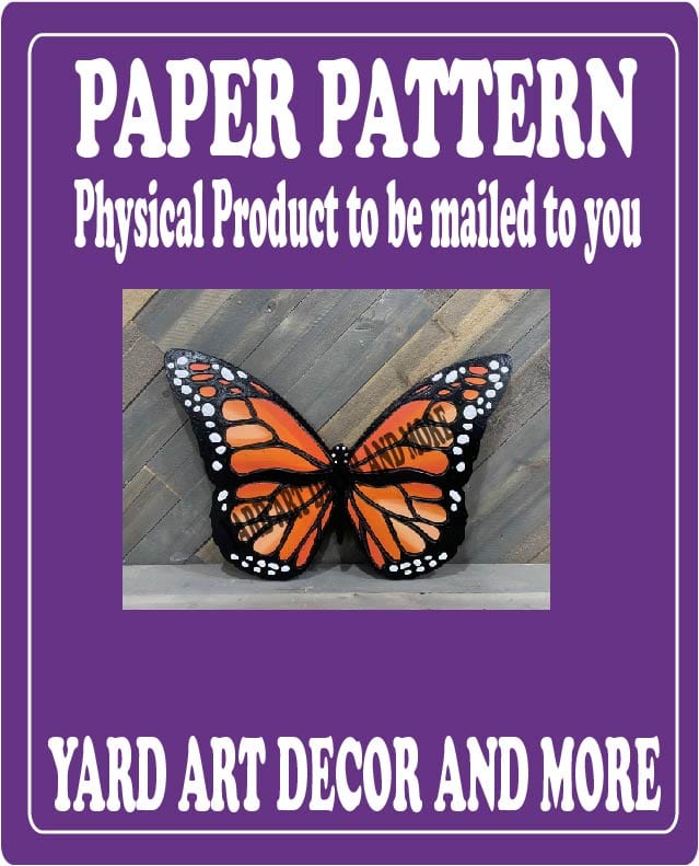 Spring Summer Monarch Butterfly Yard Art Paper Pattern