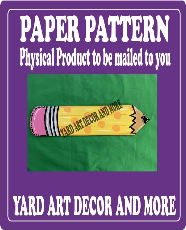 Summer Pencil Yard Art Paper Pattern