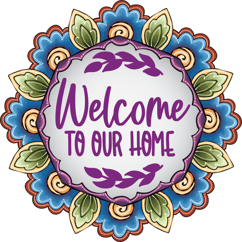 Welcome To Our Home Sign Outdoor Decoration