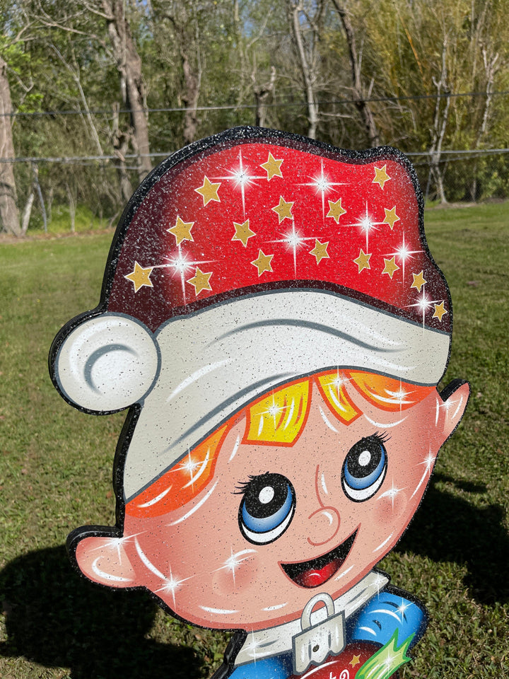 Christmas Elf Yard Art Decoration