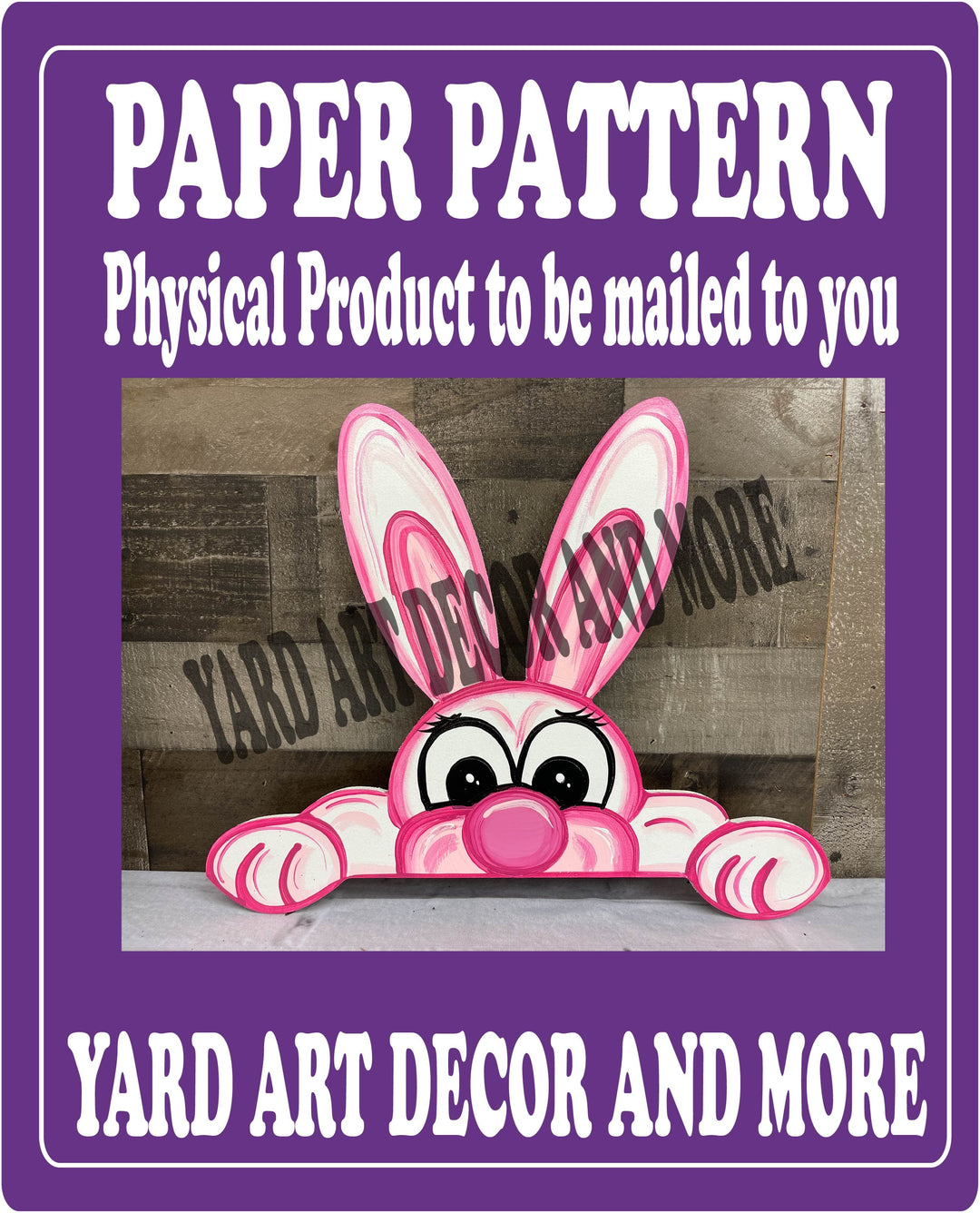 EASTER BUNNY PEEKING PAPER PATTERN