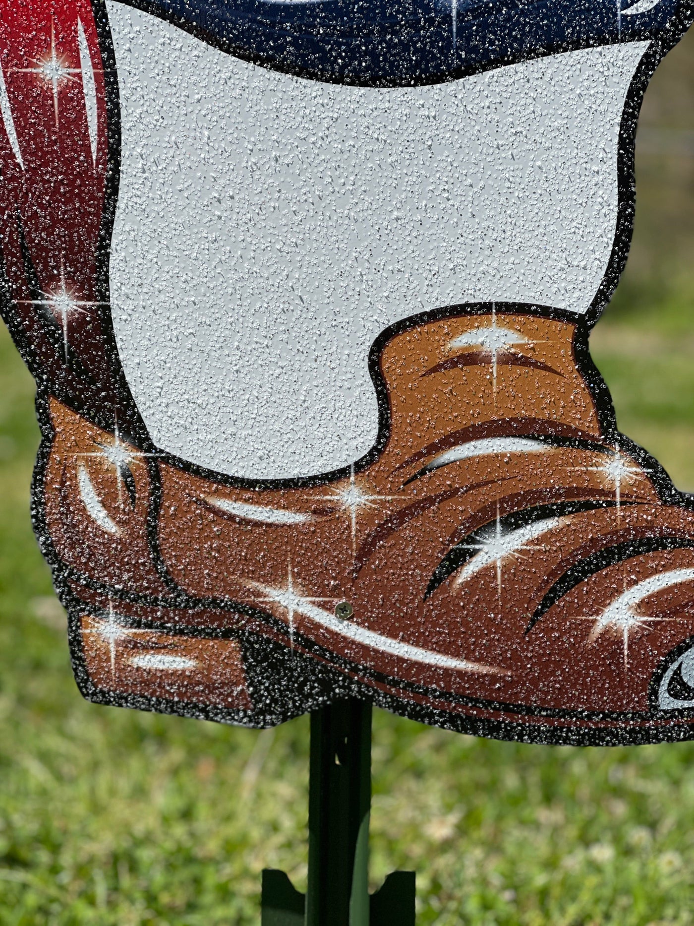 Cowboy Boots Christmas Yard Art