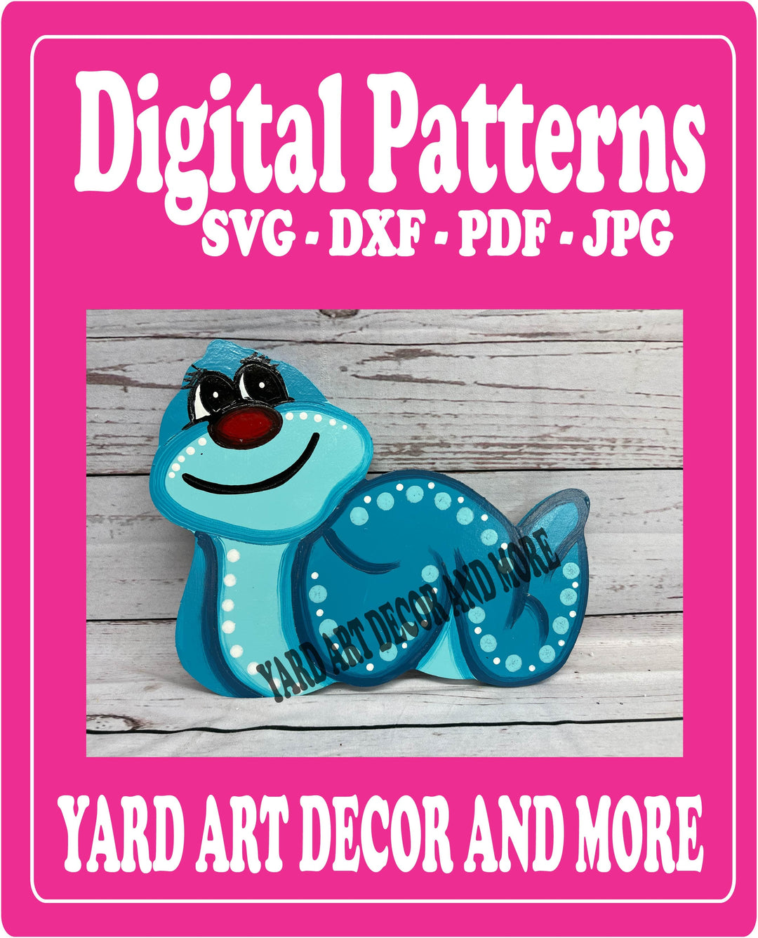 Spring Worm yard art decoration digital template