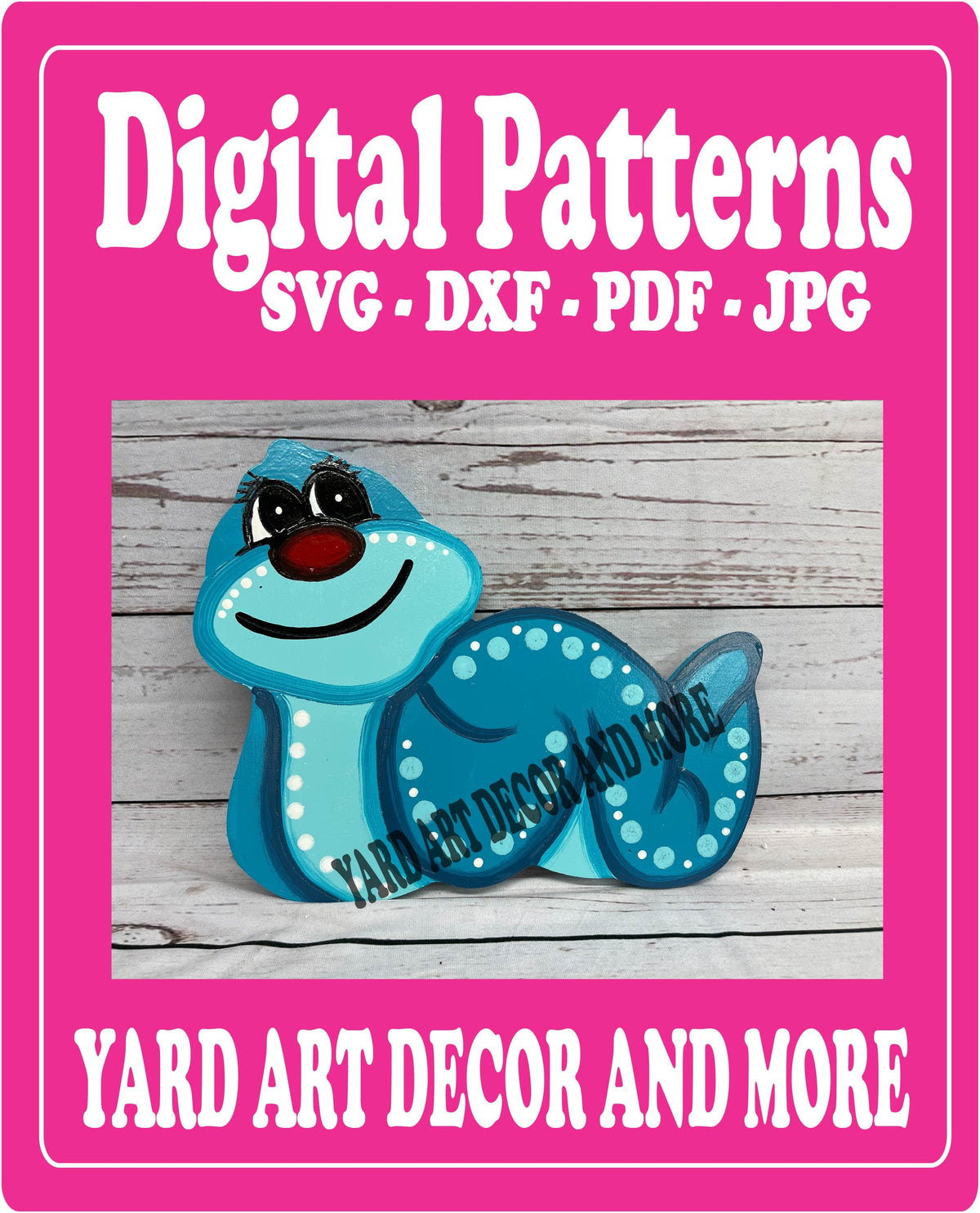 Colorful Spring Worm Digital Template - SVG - DXF - PDF - JPG Files ...