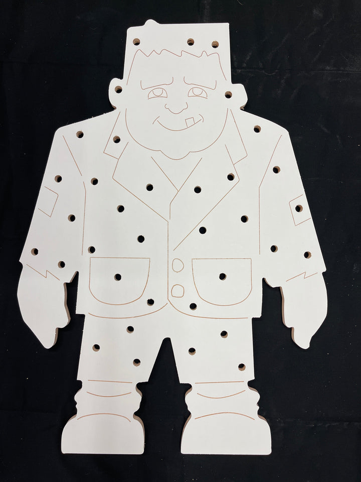 Lighted Frankenstein Porch Greeter Blank Painted by you!
