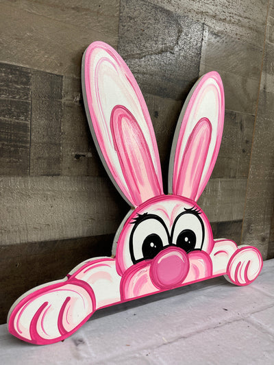 Bunny Coming Out Of Ground Sign BLANK DIY Painted by You!