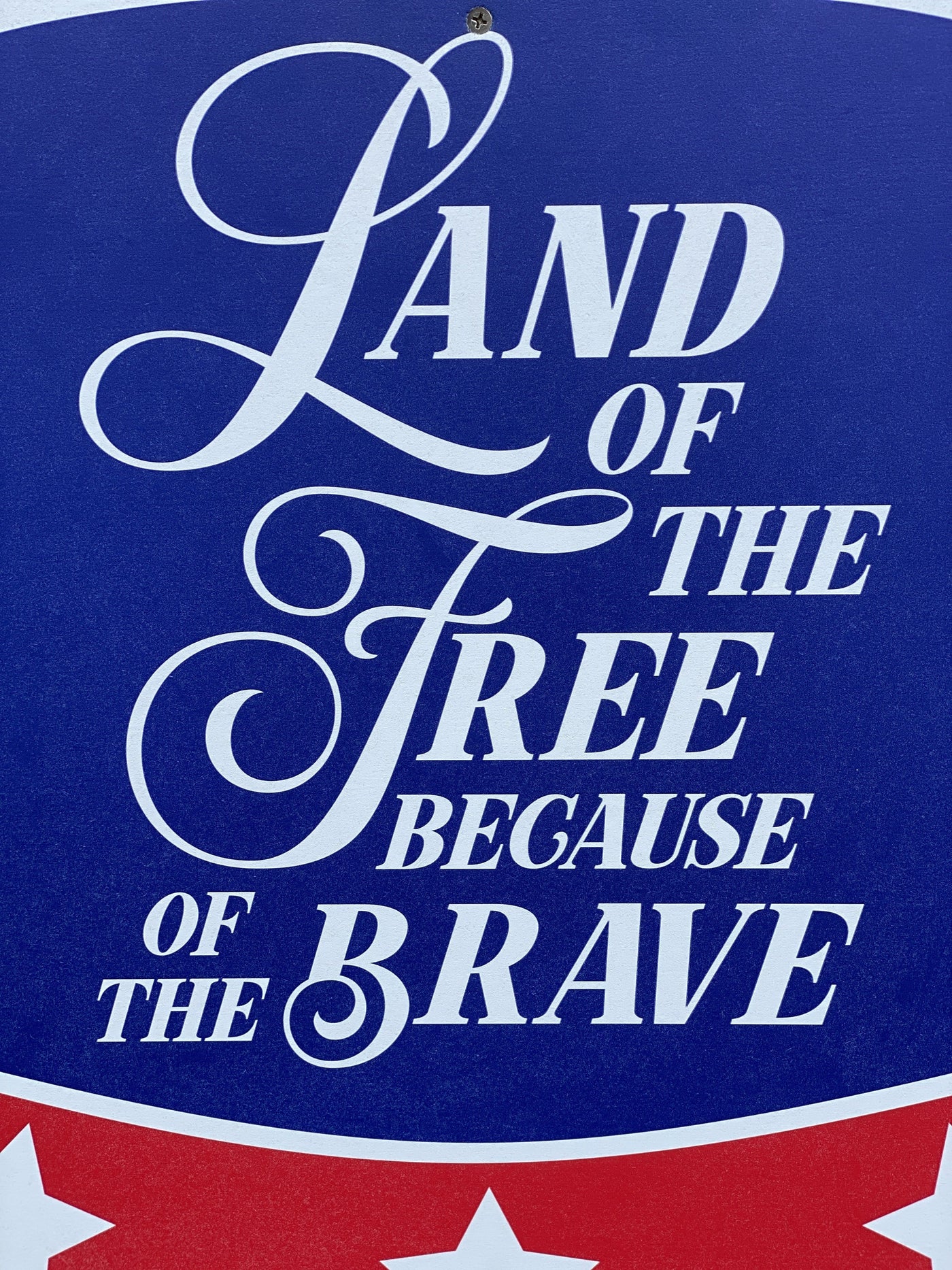 patriotic yard art