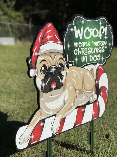 Christmas Dog Outdoor Decoration