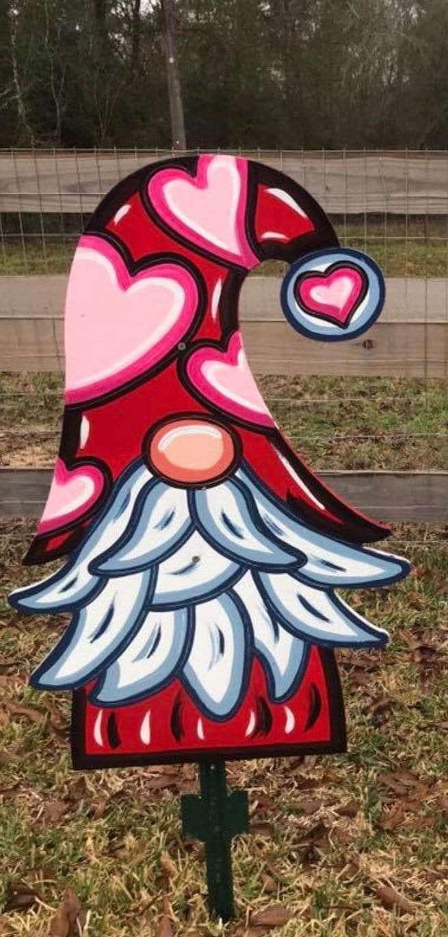 Valentine Gnome Heart Hat Blank DIY