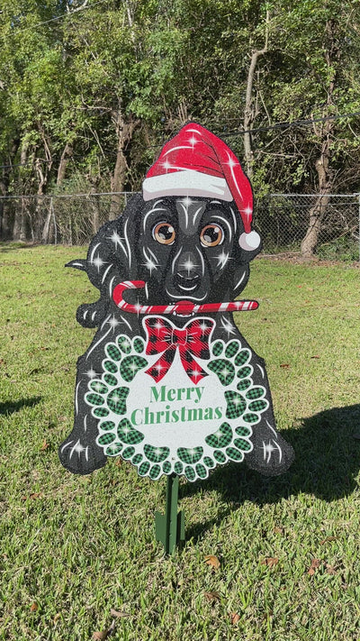 Christmas Dog Outdoor Decoration