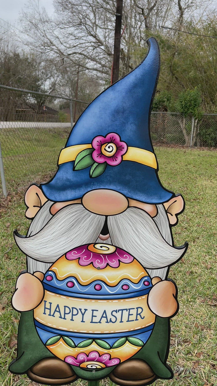 Happy Easter Gnome yard sign Decoration