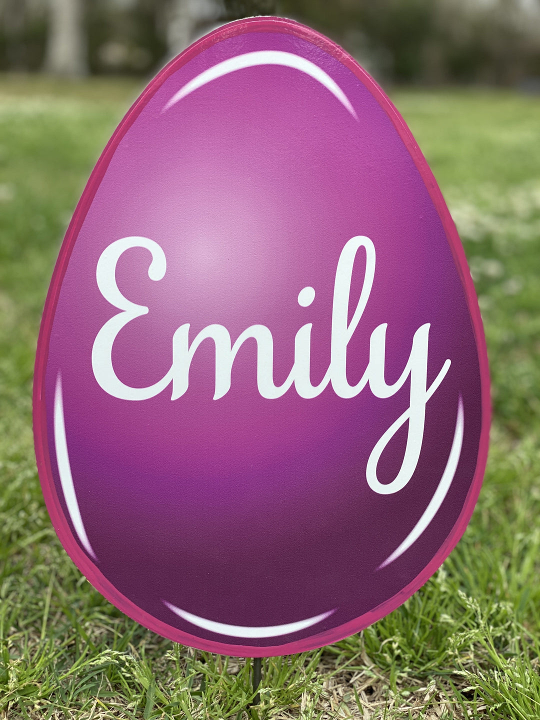 Easter Yard Art-Easter Eggs Solid Colors Personalized